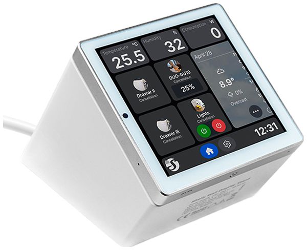 Boîtier d'appareils Shelly Wall Display Stand 87×113mm blanc