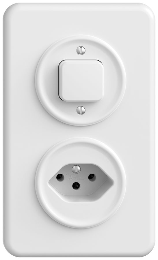 UP-Kombination STANDARDdue SNAPFIX® senk.Sch.3/1L - 1×T13 ws