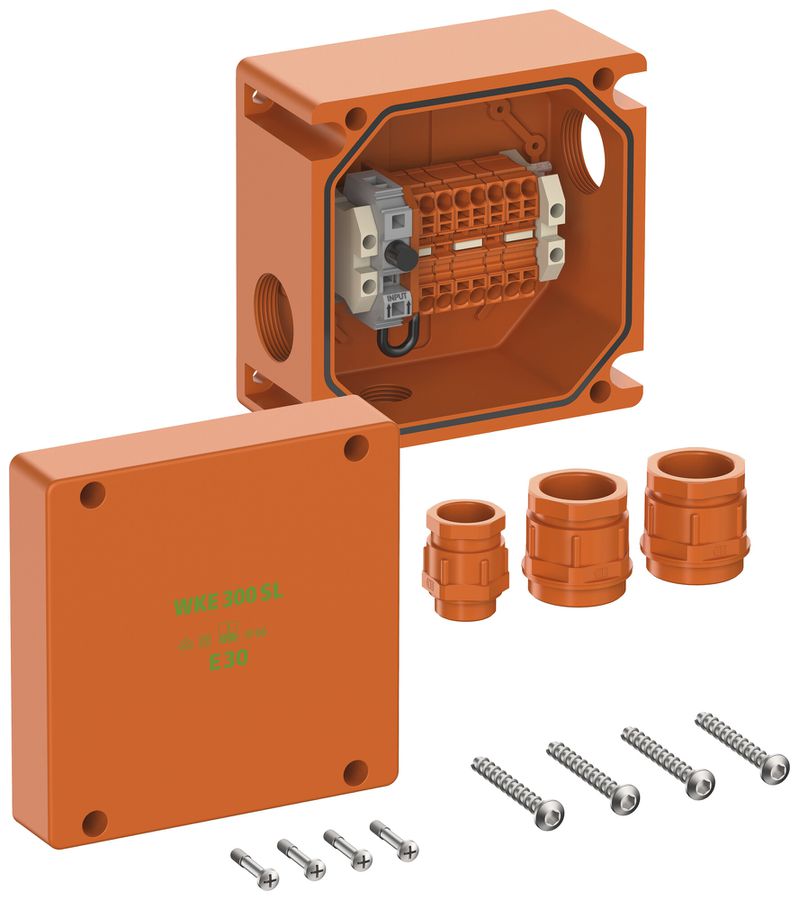 Boîte de dérivation AP Spelsberg WKE 304 SL 160×160mm×110mm IP66 orange