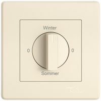 UP-Montageset EDIZIO.liv SNAPFIX® f.Drehschalter m.Griff 0-Winter-0-Sommer cr