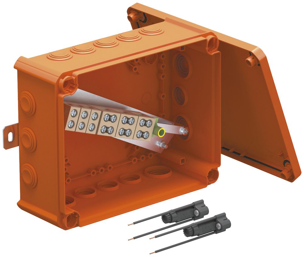 Kabelabzweigkasten Bettermann E30-E90 2 Sicherungshalter 240×190×95mm 16mm² or