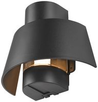Wandleuchte SLV PHOTONI E27 1×0…13W IP55 125×250mm schwarz