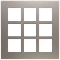 En-tête ENC Legrand Arteor 3×3 horizontal et vertical 213×213mm Champagne