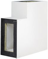 Angle plat tehalit FWK 90 E90/E30 100×260mm, blanc traffic