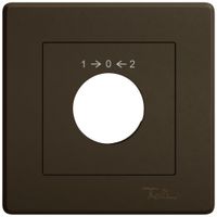 UP-Montageset EDIZIO.liv SNAPFIX® f.Schwenktaster m.Schloss 1 → 0 ← 2 br