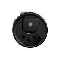 Leuchtkombination KS 3/1L+T23 schwarz, 16A STANDARDdue mit Linse, LED gelb