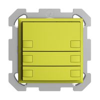 UP-KNX-Taster RGB EDUE, 250mW, o.LED, 3×Taste, 2×Tastenb., lem