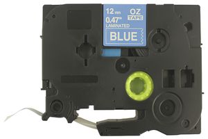 Cassetta nastro compatibile con OZE-535, 12mm×8m, blu/bianco