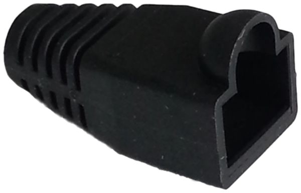 Knickschutztülle schwarz, für Stecker RJ45, gerade