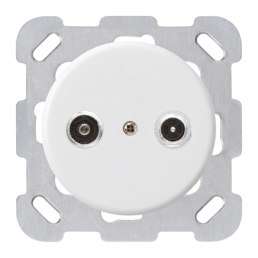 Presa di passaggio INC basico TV-R 19dB bianco