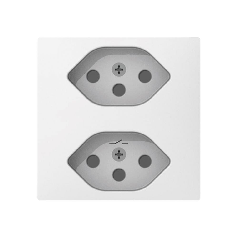 Steckdose Sidus E 2×T13S weiss