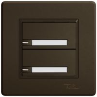 Pulsante universale INC EDIZIO.liv UNI SNAPFIX® c.LED RGB 2× com.1T targ.ma