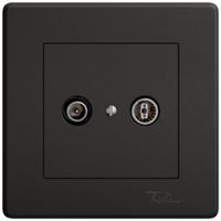 Presa antenna INC TV-R EDIZIO.liv SNAPFIX® presa di passaggio 19dB ne