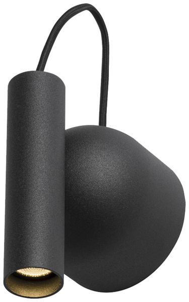 Applique LED SLV KARPO MAGN 6.2W 350lm 3000K 38° REG Ø80/30×70/120mm nero