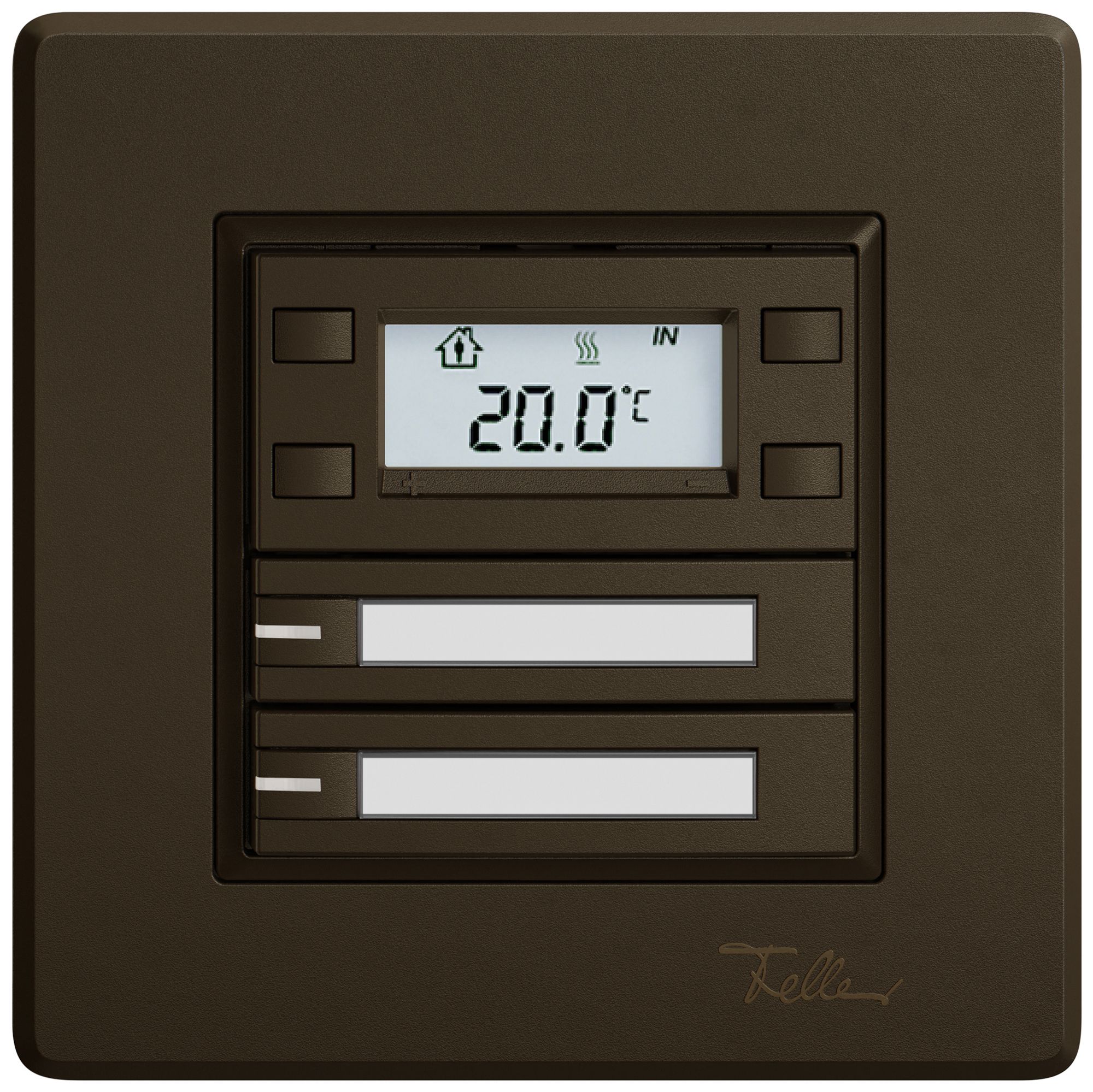 UP-RTH-Taster EDIZIO.liv SNAPFIX® m.RGB-LED Pap.2×Taste 1-Tbed.br