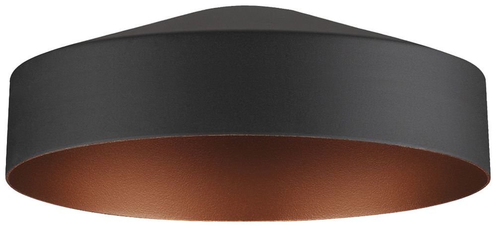 Abat-jour SLV LALU TETRA acier Ø140×49mm noir bronze à teinte unie