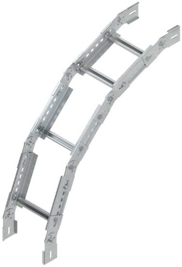 Coude Niedax, pour KL, ajustable, vertical, 60×200mm, distance barre 300mm