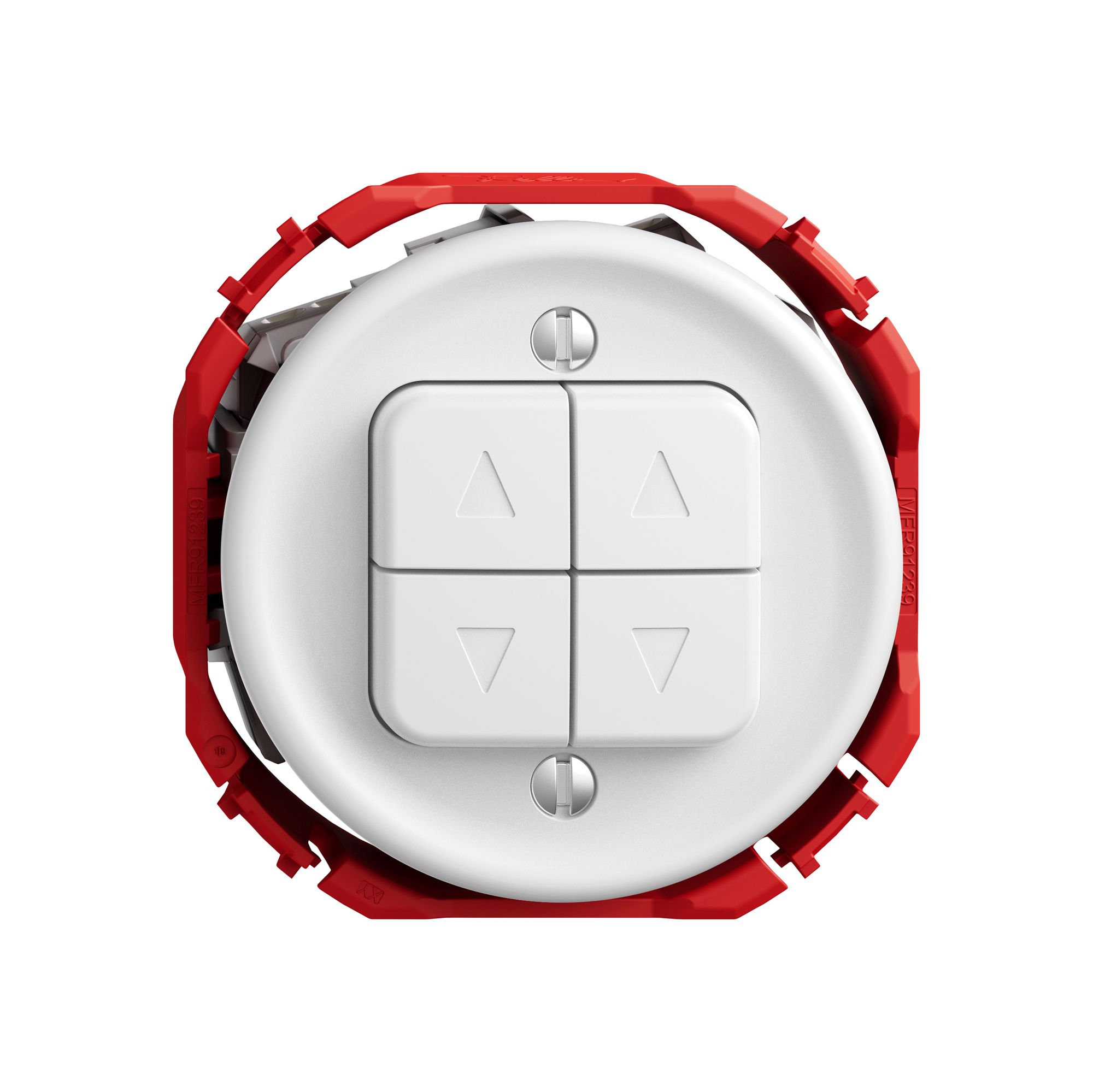 Storentaster STANDARDdue SNAPFIX® 10A 250V 4 Tasten 2 Kanäle ws