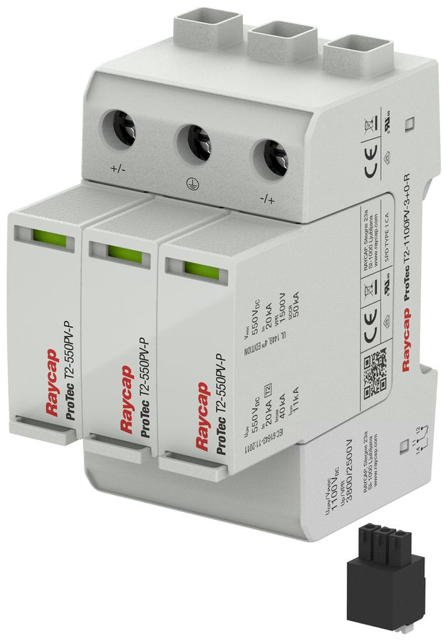 REG-Überspannungsableiter ProTec T2-1100PV-3+0-R, Typ 2, 1100VDC