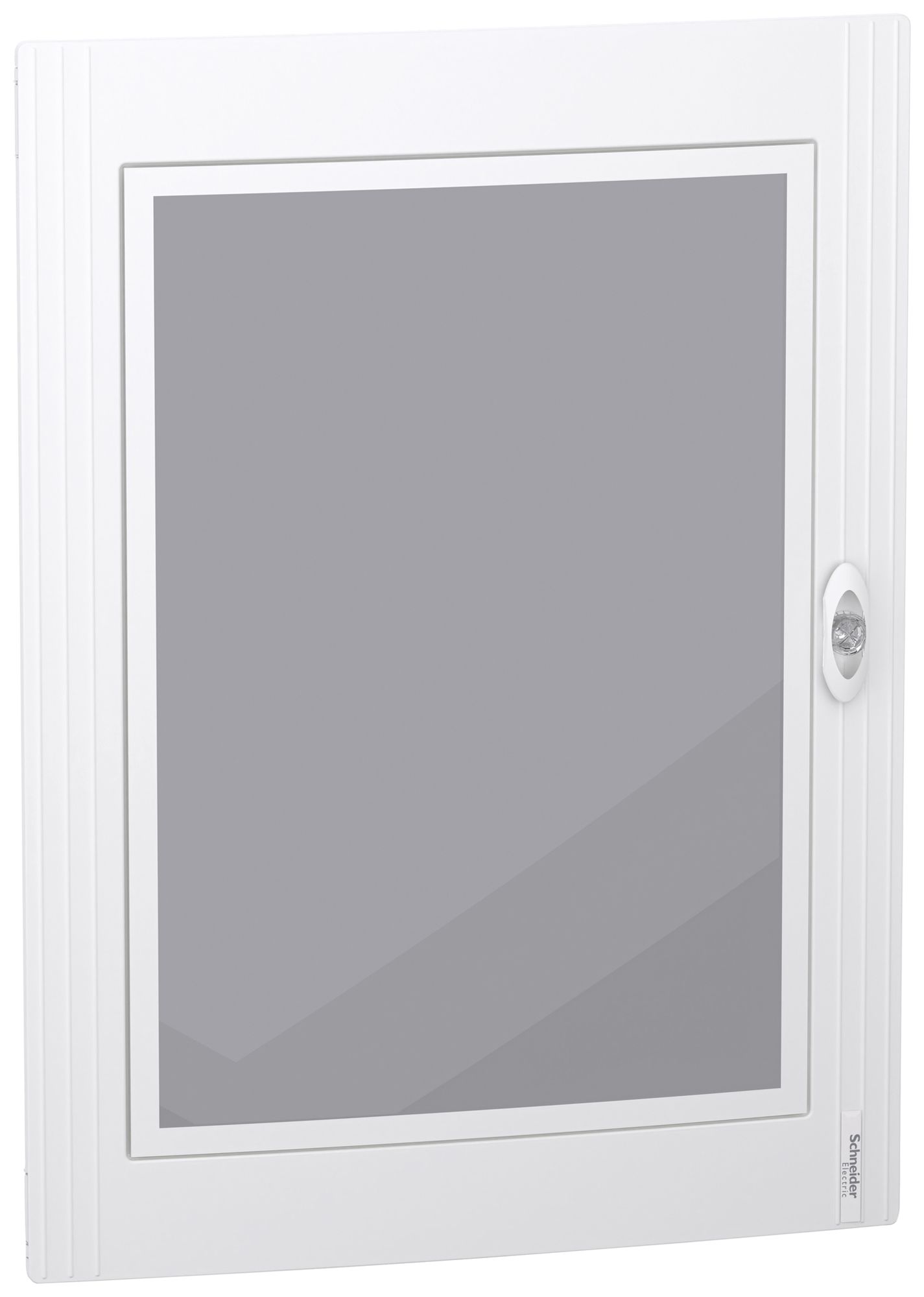 Tür SE PrismaSeT XS für 4×24TE Sichtfenster aus Glas Rahmen weiss 550×750×20mm