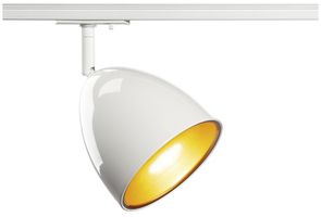 Luminaire SLV PARA CONE 14 TRACK GU10 25W adaptateur 1-ph. Ø135mm blanc/or