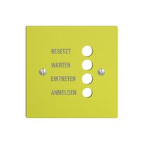 Plaque frontale EDIZIOdue lemon allemand
