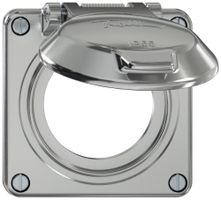 Oberteil ELEMENT SNAPFIX® mit Klappdeckel Ø53mm alu