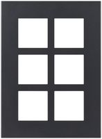 En-tête ENC Legrand Arteor 3×2, vertical, gris graphite