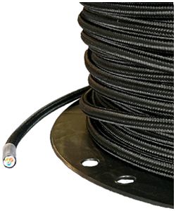 Câble textile Elektrogros TDLR H03VV-F 3×0.75mm² LNPE noir 50m