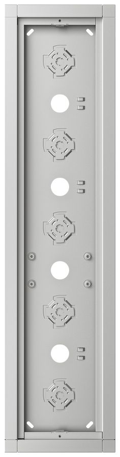 Boîtier AP Siedle 5× 132×532×36.5mm argent