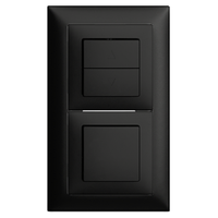 UP-Kombination Edue 2x1, Storenschalter 1K + Schalter 3/1 sz