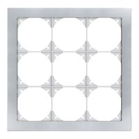 Abdeckrahmen EDIZIOdue prestige 3×3 chromstahl poliert