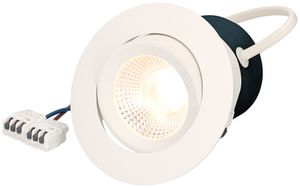 EB-LED-Spot LUCE Round 230 9W 230V 750lm 3000K Loch-Ø80mm weiss 36°
