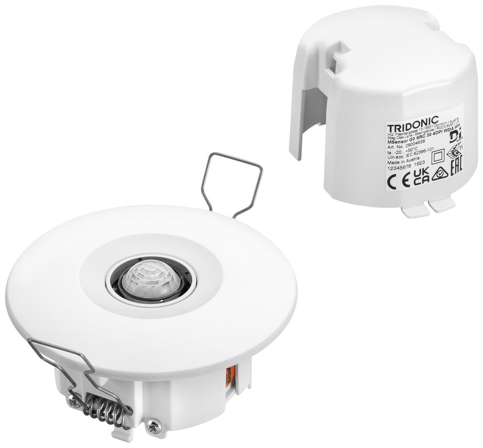Multicapteur Tridonic G3 SRC DALI-2 PIR IP54 Ø74mm blanc