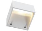 Applique LED SLV LOGS WALL, 6W 650lm 3000K IP44 blanc