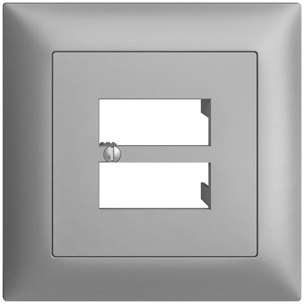 Kit frontale INC EDIZIOdue silver 88×88mm 4×RJ45