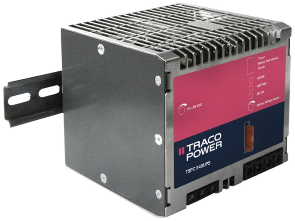 EB-Schaltnetzteil mit USV Traco 240W 24VDC/12A