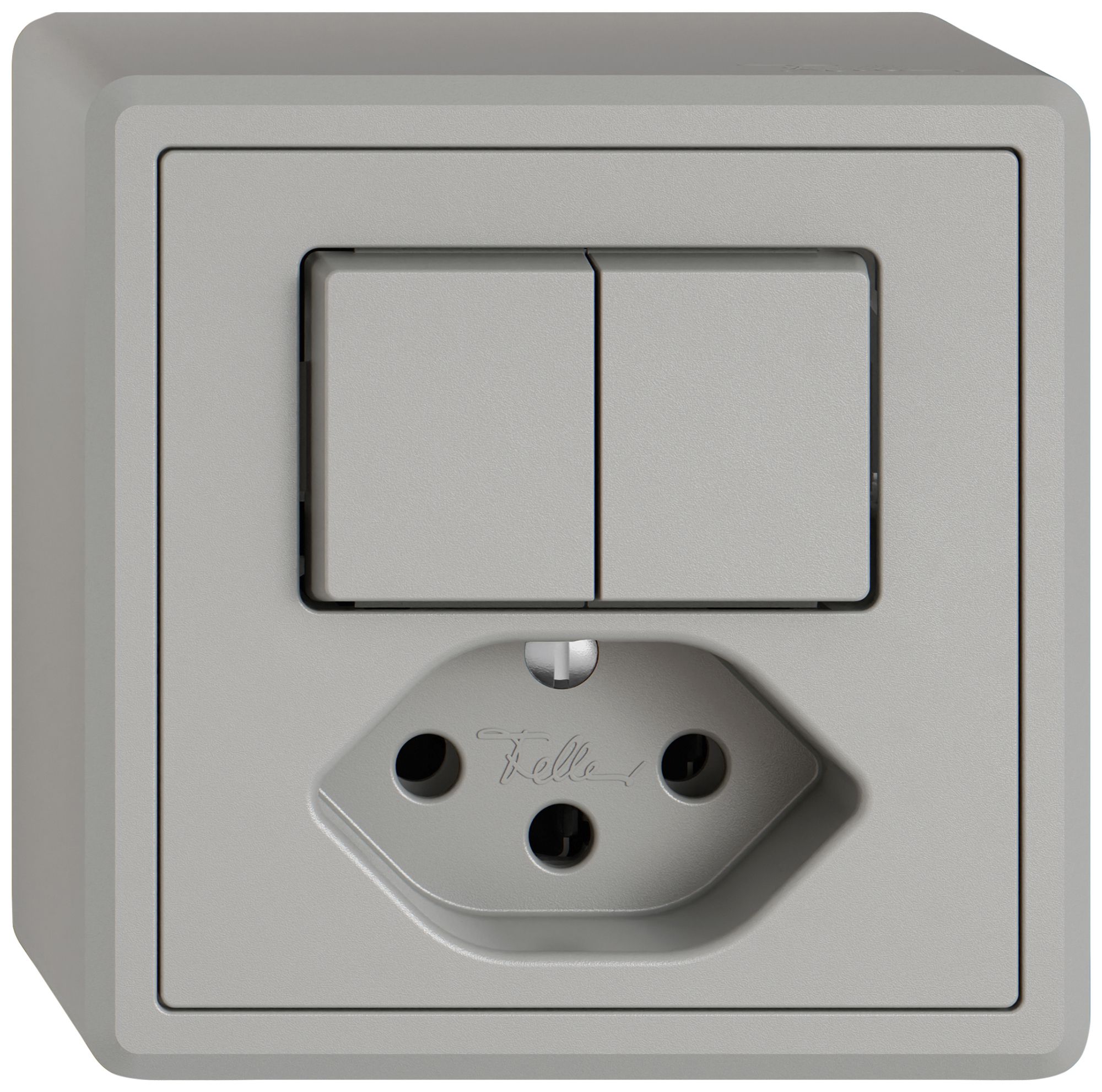 Combinazione AP EDIZIO.liv SNAPFIX® 2×schema 3+T13 grc