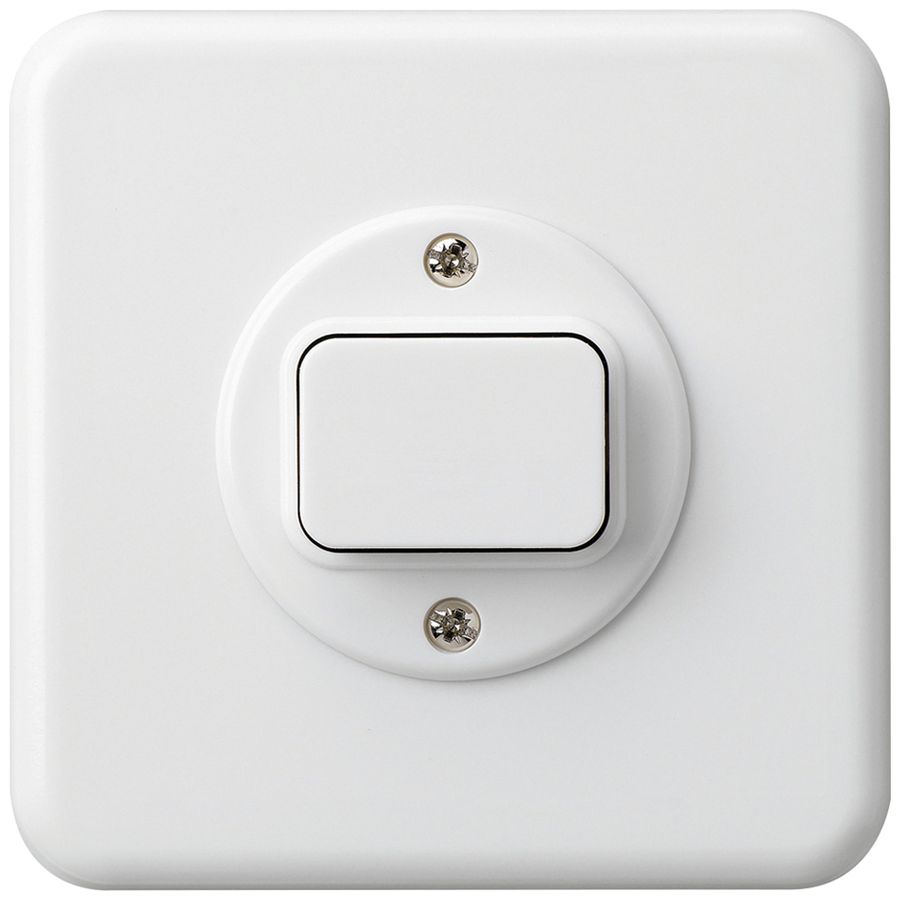 UP-Druckschalter basico 6/1L weiss