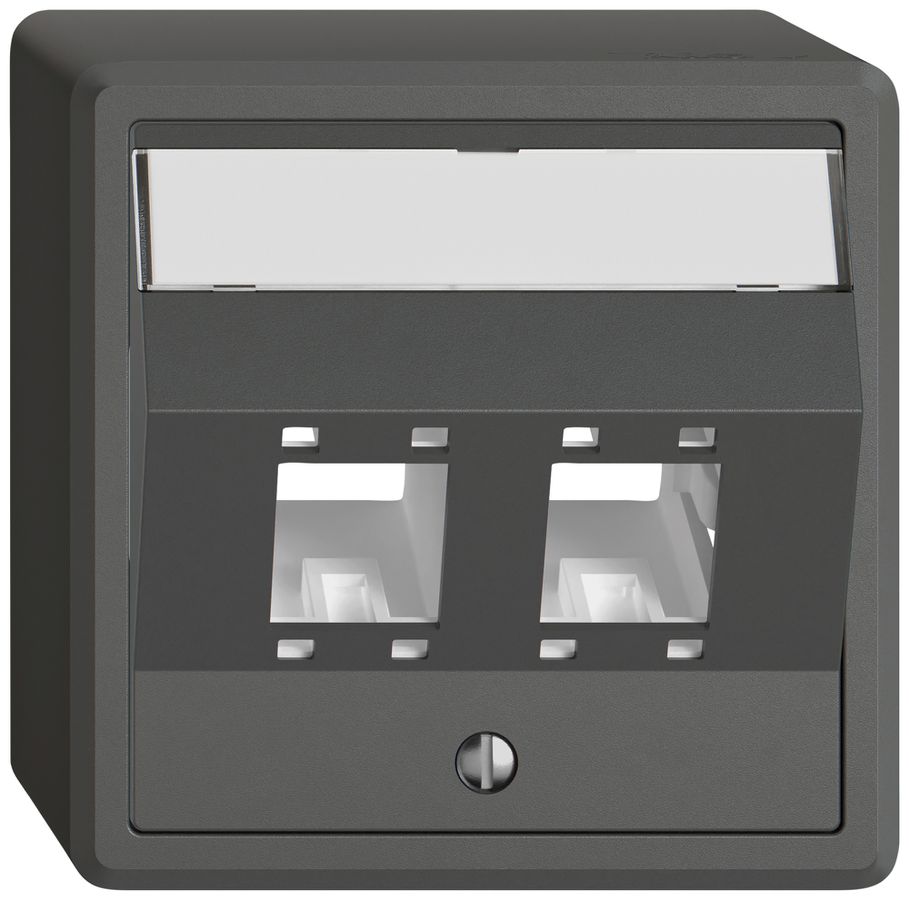 AP-Montageset EDIZIO.liv SNAPFIX® für freenet Kat.5e/6 Adapter 2× dgu