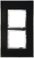 UP-Kopfzeile Legrand Arteor 2×1, vertikal, mirror black