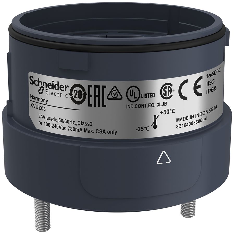 Montagesockel Schneider Electric 2 Pins, IP65 schwarz