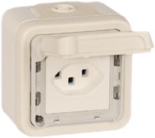 Prise AP PLEXO type 23 blanc 16A 250V