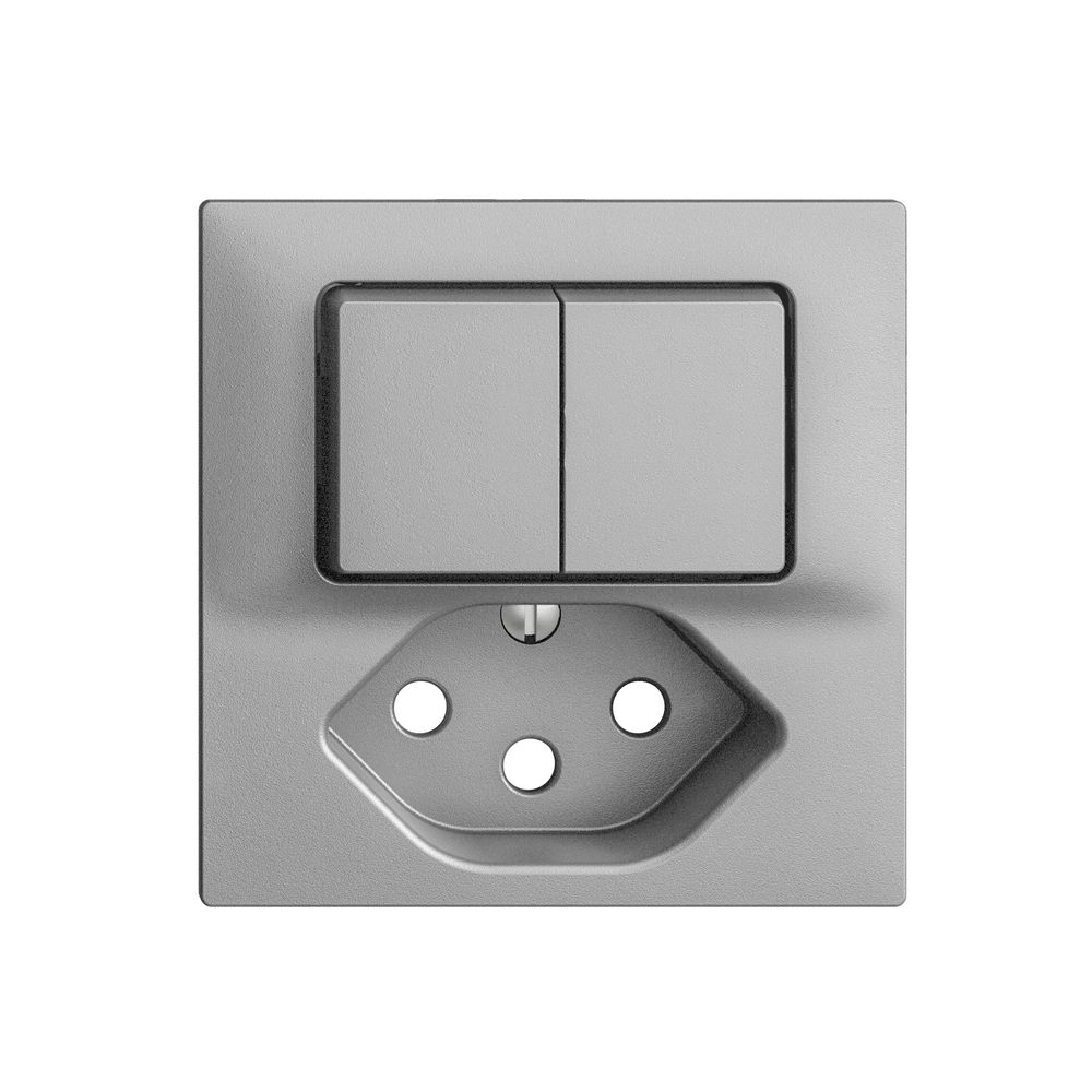 Kit frontale EDIZIOdue silver 60×60mm T13