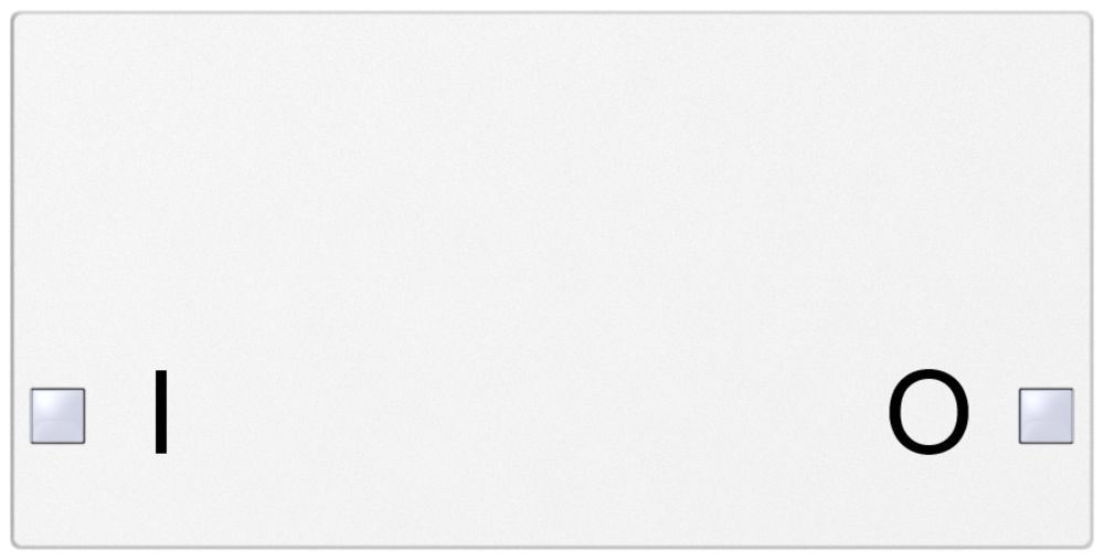 Taste SIDUS 2/4f zu Tastsensor mit Aufdruck I/O, weiss