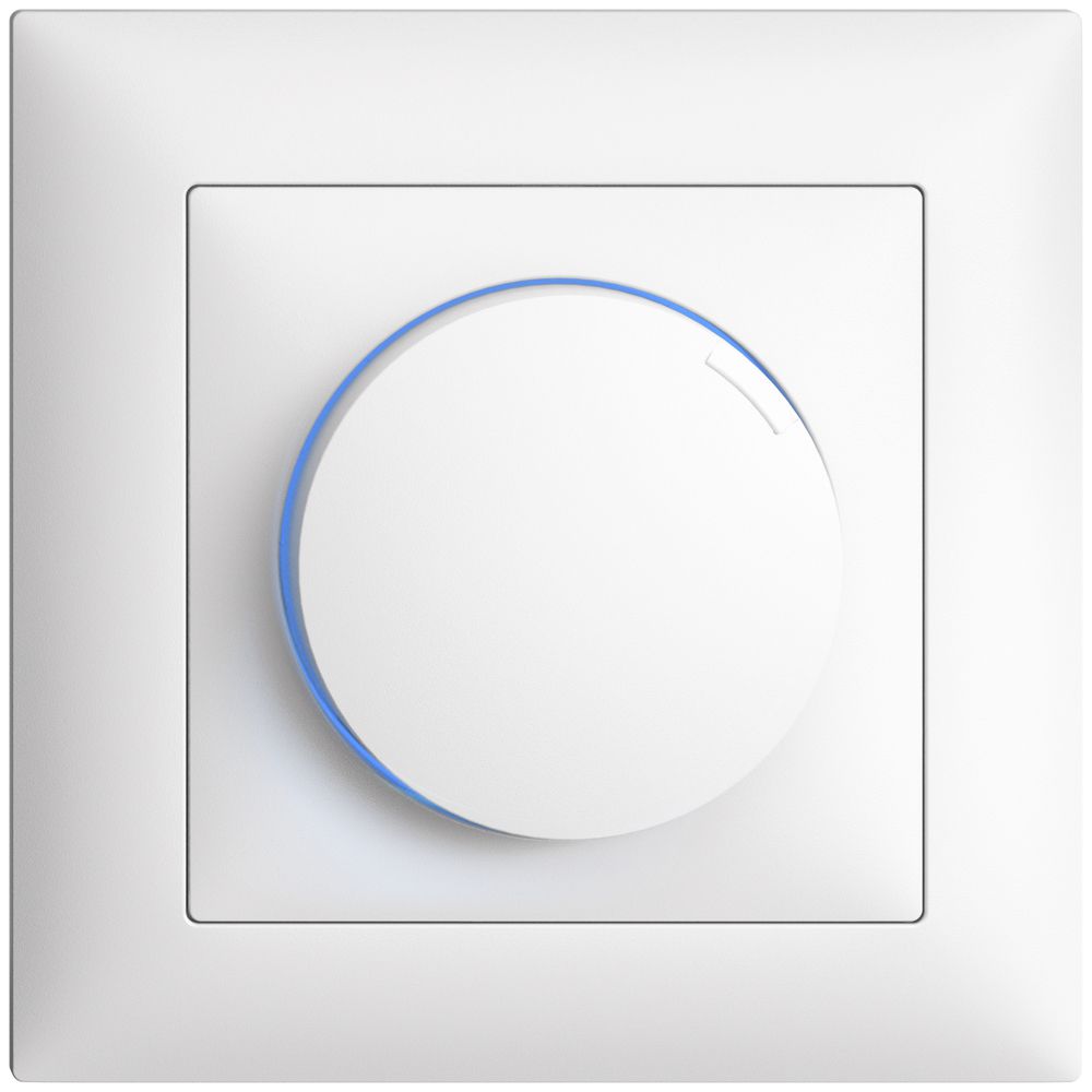 Variateur ENC EDIZIOdue 20…600W universel, illuminable LED bleu