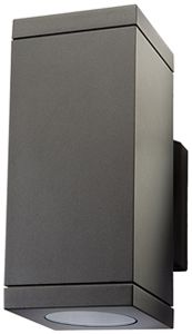 Applique SG Echo GU10 2×6.5W IP54 dir./indir.147×90×215mm anthracite