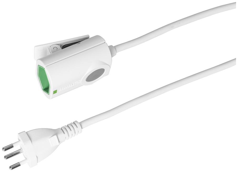 Verlängerung Steffen T12 Stecker T13 Kupplung mit Klemmfixkupplung 5m weiss