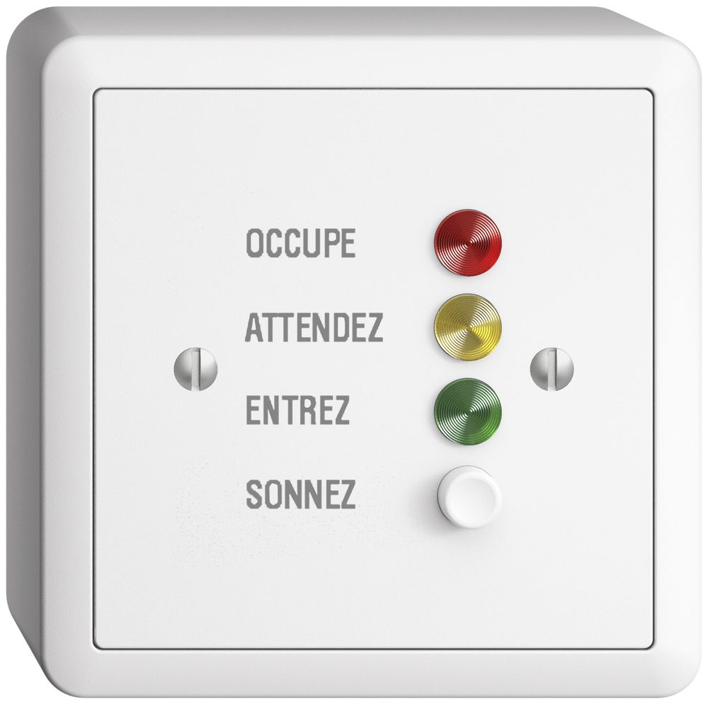 Station de porte AP EDIZIOdue pour signaux d'appel, blanc, français