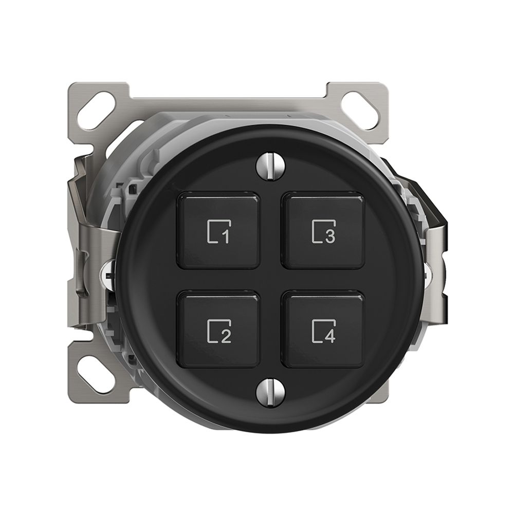 Pulsante scena AP 4 scene/4T Sdue Wiser nero